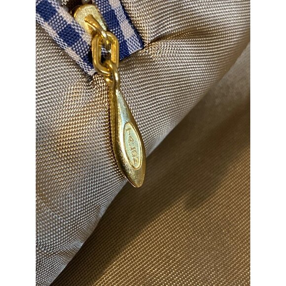 VINTAGE 70'S ORVIS MEN'S BLUE AND WHITE CHECKED BLAZER SPORTS COAT JACKET SZ 44L - Picture 9 of 9